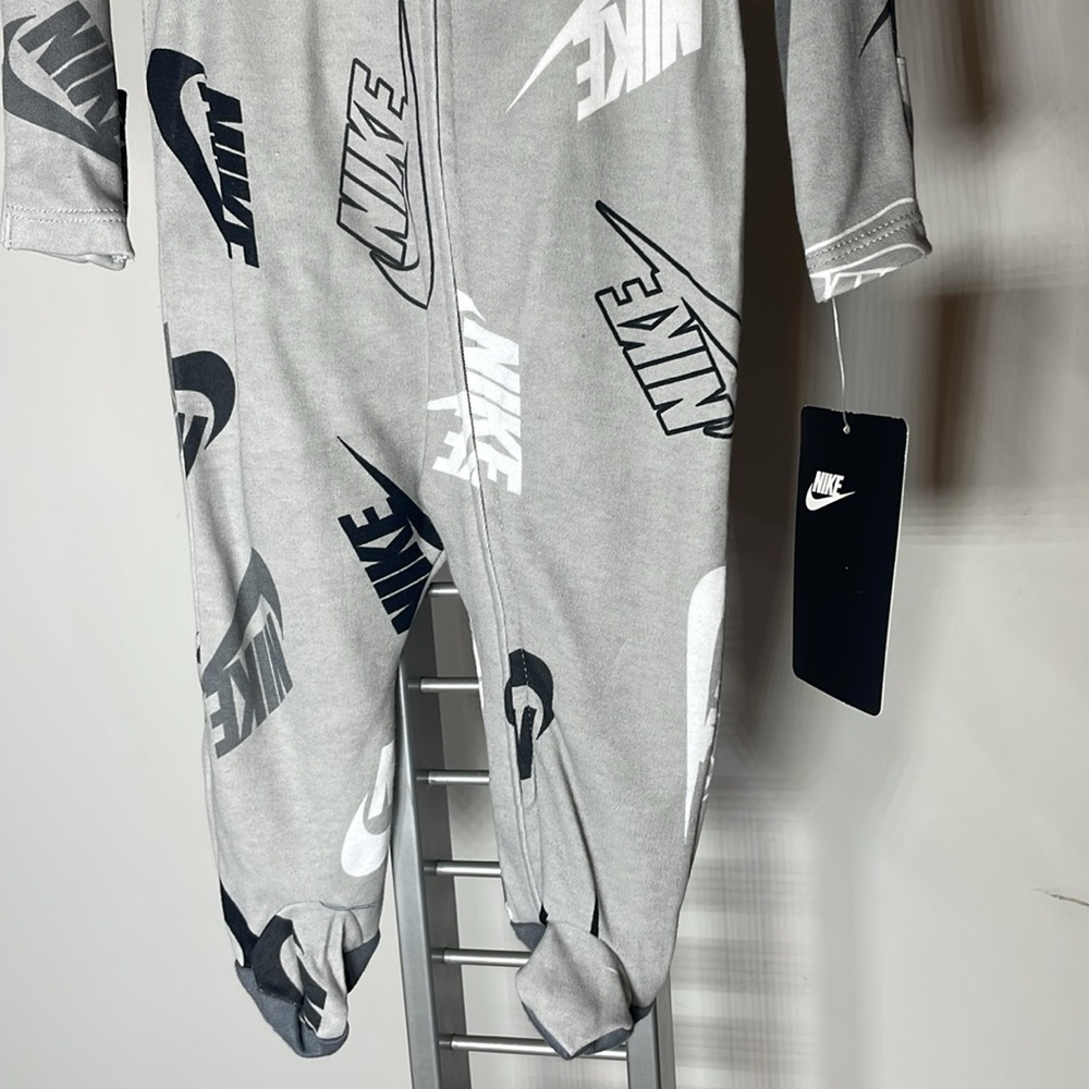 Nike Gray Logo Baby Onesie - Picture 4 of 5